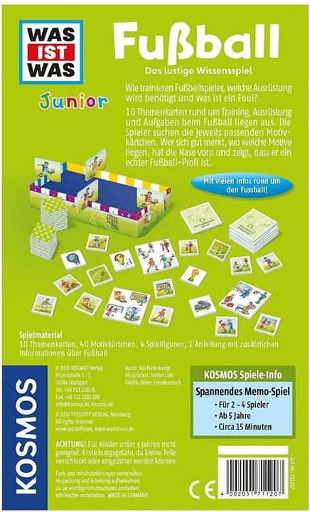 Produktbild Kosmos Was ist Was Junior: Fussball (Deutsch)