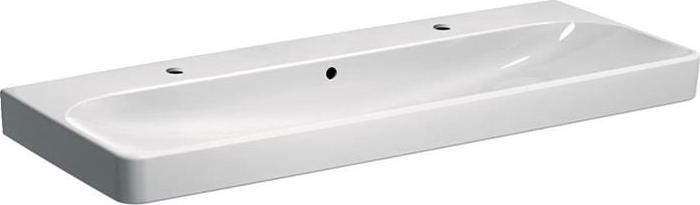 Image du produit Geberit Keramag / lavabo double Smyle Square 120 cm blanc avec 2 robinets 500253011 (480 mm, 1200 mm)