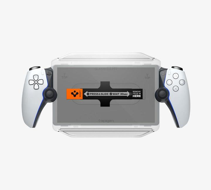 Actual product image Spigen GLAS.tR EZ Fit Playstation Portal Screen Protector