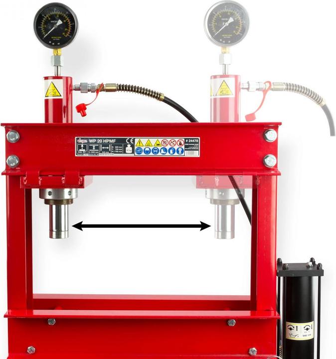 Actual product image Dema Workshop press 20t | Hand and foot operation (950 mm)