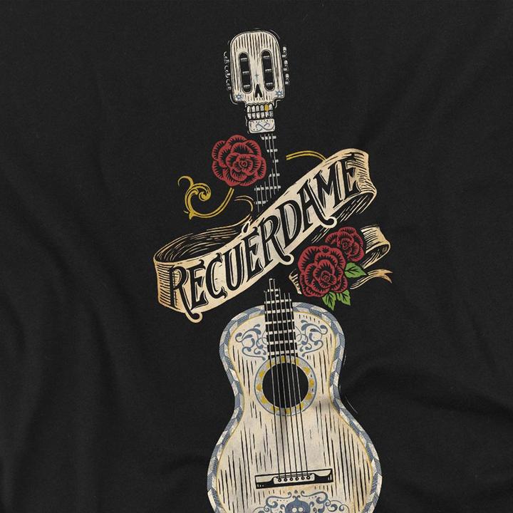 Actual product image La Maison du Coco Unisex Adult Recuerdame Famous Guitar Ernesto T-Shirt (XL)