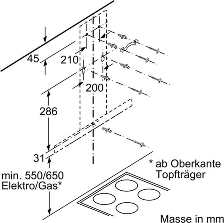 Actual product image Bosch Hausgeräte DWB67FM50 (Wall hood)