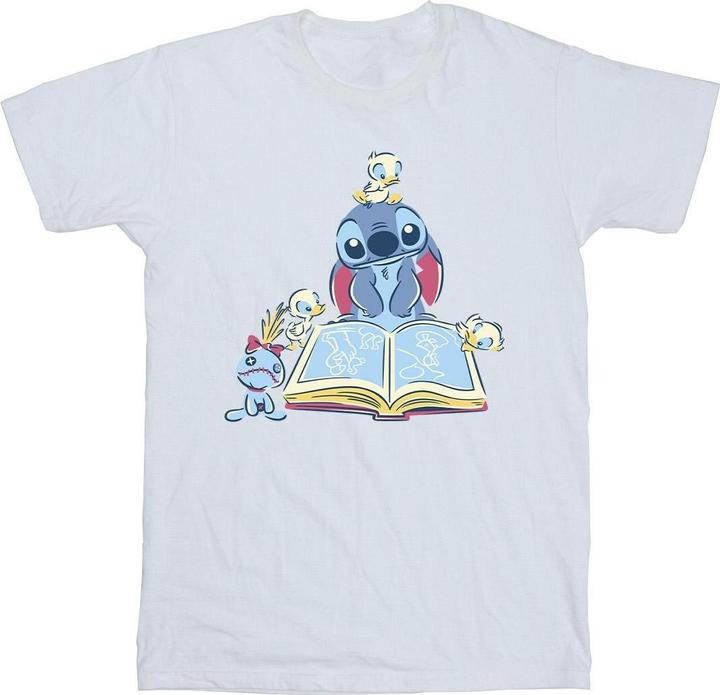 Produktbild Disney Lilo & Stitch Reading A Book TShirt (S)