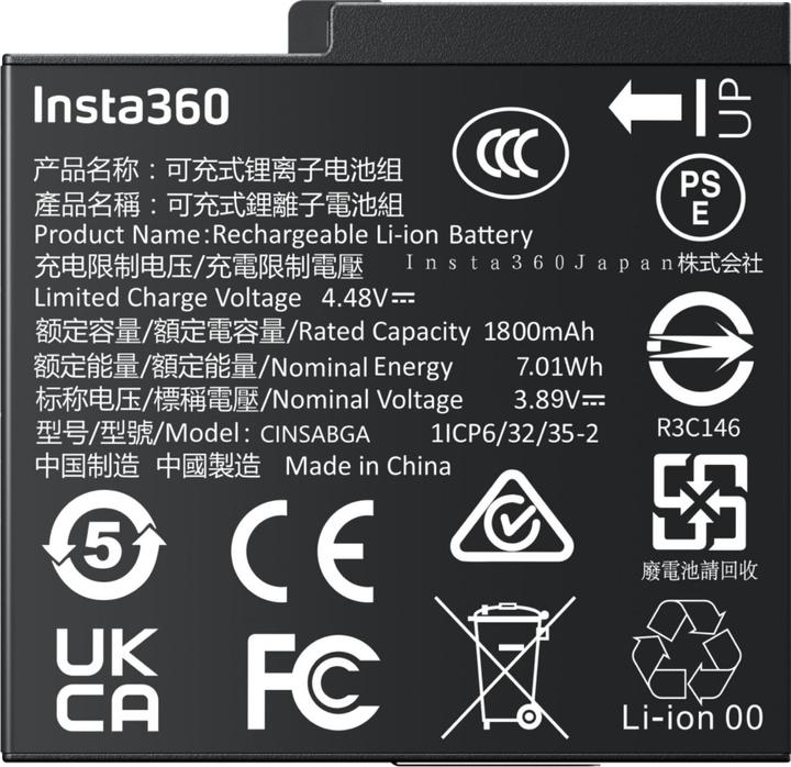 Immagine prodotto Insta360 Batteria (Asso, ACE PRO, Insta360 Ace Pro 2)
