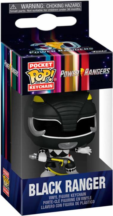 Produktbild Funko Power Rangers 30th présentoir porte-clés Pocket POP! Vinyl Black Ranger 4 cm (1)