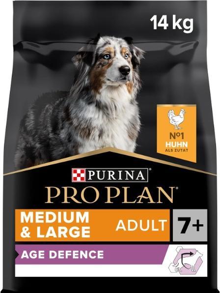 Produktbild Pro Plan Dog Medium & Large Adult 7+ Huhn (Adult, 1 Stk., 14000 g)