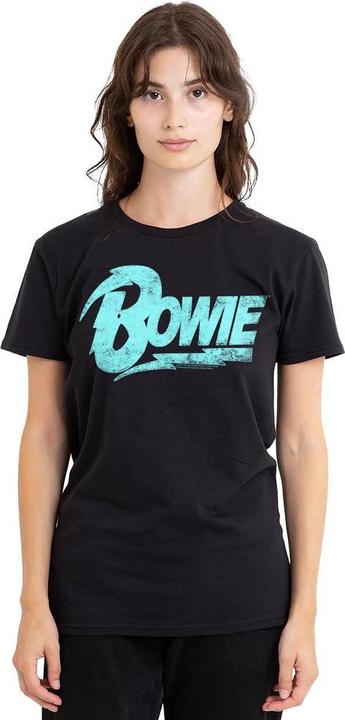 Actual product image David Bowie Unisex Adult Logo T-Shirt (M)