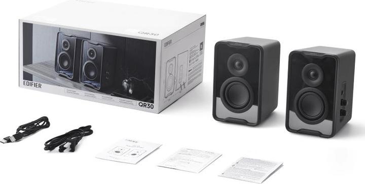 Actual product image Edifier QR30 Speakers (black) (1 pair, 30 W)