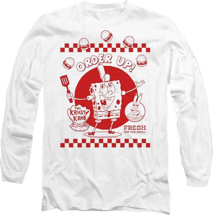 Actual product image Spongebob Squarepants Unisex Adult Order Up! T-Shirt (M)