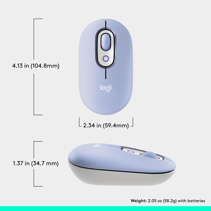 Actual product image Logitech POP Mouse with personalisable emoji (Wireless)