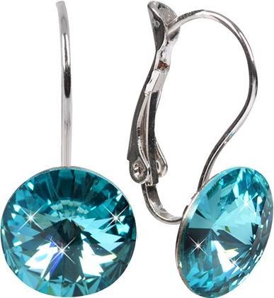 Levien Elegant Rivoli Light Turquois earrings (L)