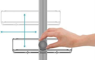 Actual product image Simplehuman Shower caddy (16.5 x 34 x 85 cm)
