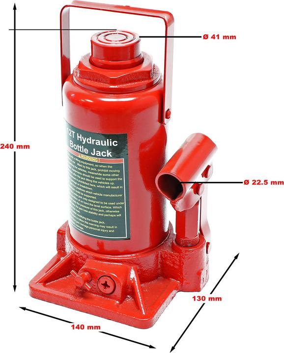 Image du produit Wiltec Pièce détachée Vérin hydraulique 12t Presse d'atelier Presse hydraulique