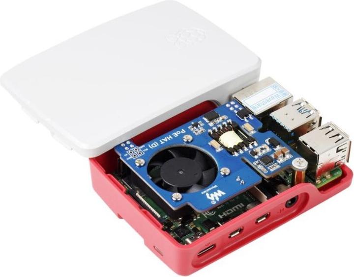Actual product image WaveShare POE Power over Ethernet HAT D for Raspberry Pi