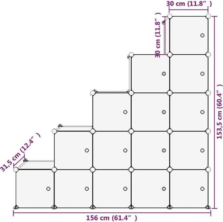 Actual product image VidaXL Manon (157 x 31.5 x 153.5 cm)