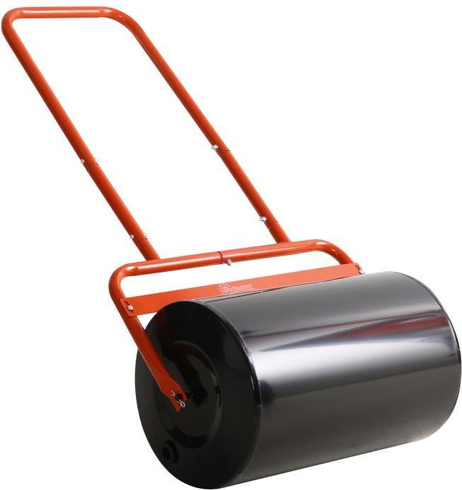 Produktbild Swisshandel24 Rasenwalze 50cm Breite, Gartenwalze befüllbar mit 38L Wasser/ 62 kg Sand, Rot