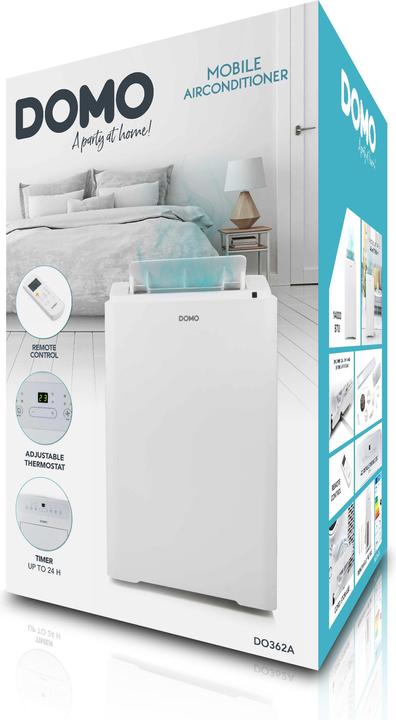 Produktbild Domo DO362A portable air conditioner White (46 m², 14000 BTU/h)