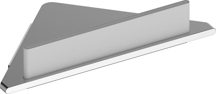 Actual product image Keuco Corner shower tray EDITION 400 m glass squeegee aluminium sil-elo/we