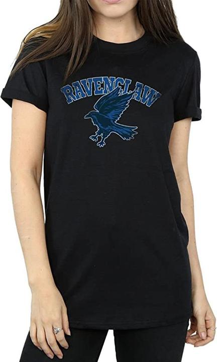 Actual product image Womens/Ladies Ravenclaw Emblem Cotton Boyfriend T-Shirt (XXL)