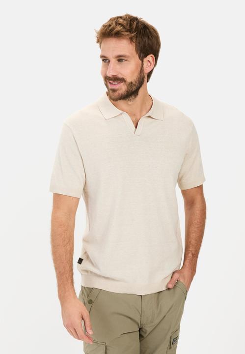 Immagine prodotto Camel Active Strick-Poloshirt aus Baumwoll-Leinen-Mix (L)
