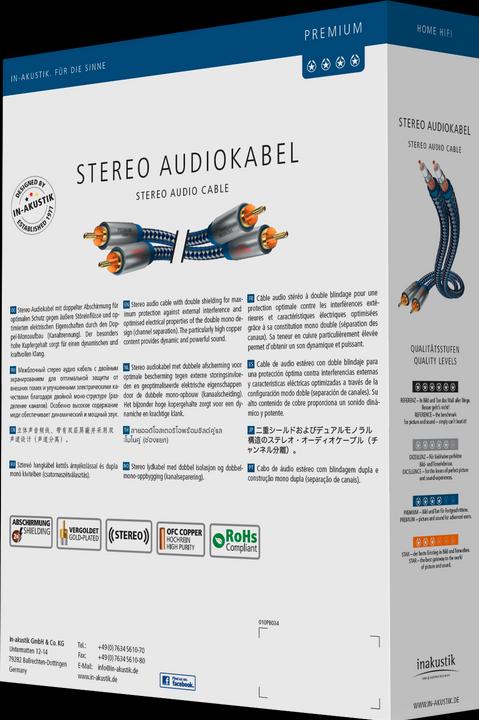 Produktbild Inakustik Premium Stereo-Verbindung (0.75 m, Cinch)