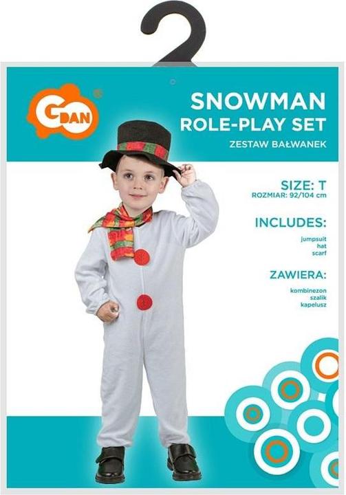 Actual product image GoDan Schneemannkostüm für Kinder, Grösse 92/104 cm (104)
