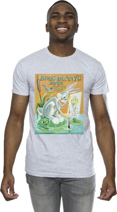 Actual product image Looney Tunes Mens Bugs Bunny Colouring Book T-Shirt (XXL)