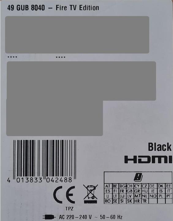 Image du produit Grundig 49 AOP 8040 (49", LED, 4K, 2020)