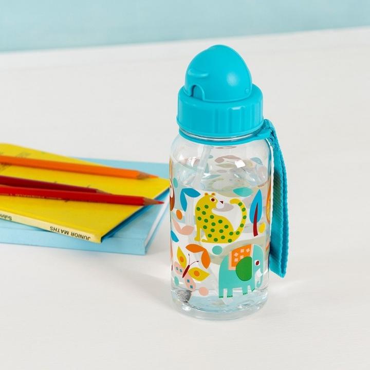 Actual product image Rex London Children's Water Bottle with Straw 500 ML - Wild Wonders (0.50 l)