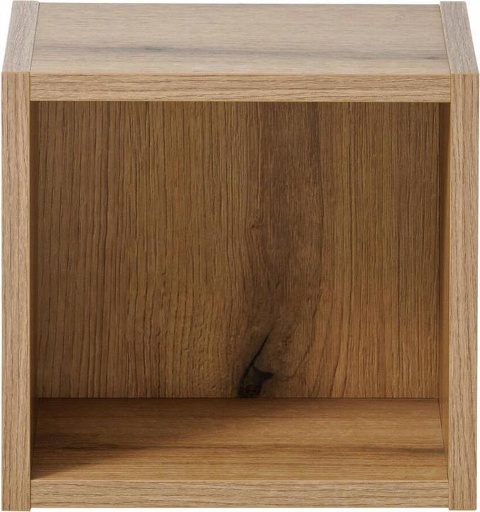 Actual product image En.Casa Bathroom shelf Newport 27x25x21 cm oak (27 x 25 x 21 cm)