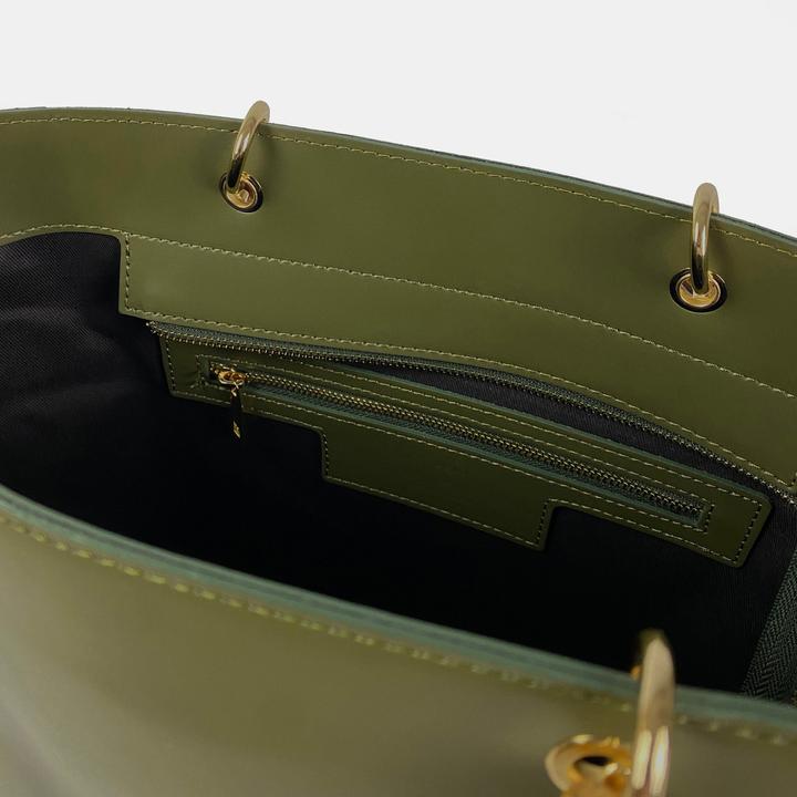 Produktbild Only-Bags.Store Tasche mit Bambusgriff, Lederhandtaschen, Tasche aus echtem Leder, Umhängetasche, handgefertigte