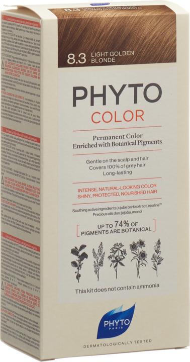 Produktbild Phyto Phytocolor 8 3 Blond Cleansing D. (8.3 Light Golden Blonde)