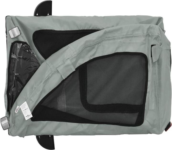 Actual product image VidaXL Fahrradanhänger Hunde Oxford-Gewebe und Eisen