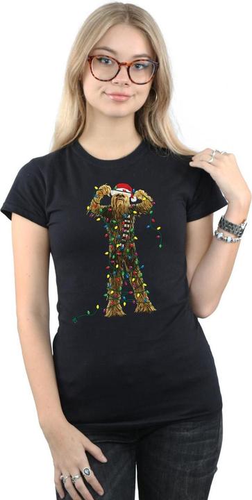 Produktbild Star Wars Chewbacca Christmas Lights TShirt (L)