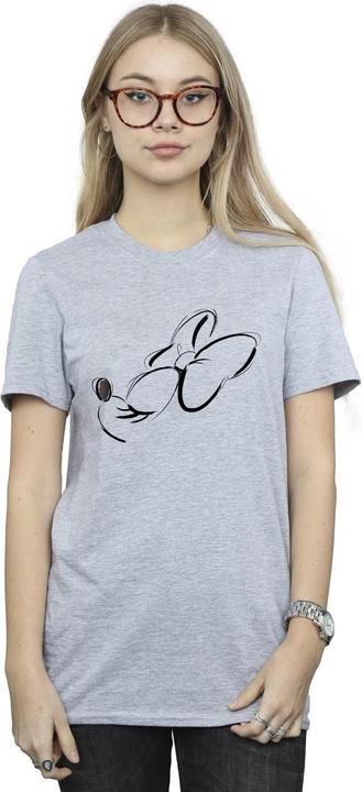 Immagine prodotto Disney Minnie Mouse Nose Up Maglietta Ampia Donna (M)
