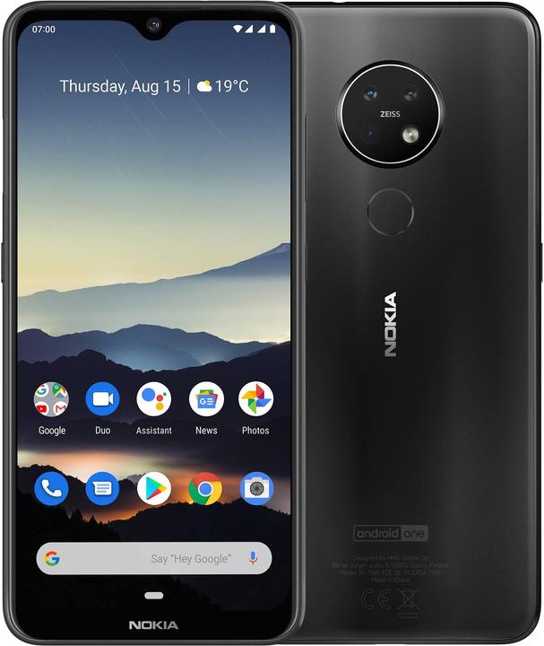 Nokia 7.2 (128 GB, Charcoal, 6.30", Dual SIM + SD, 48 Mpx, 4G)