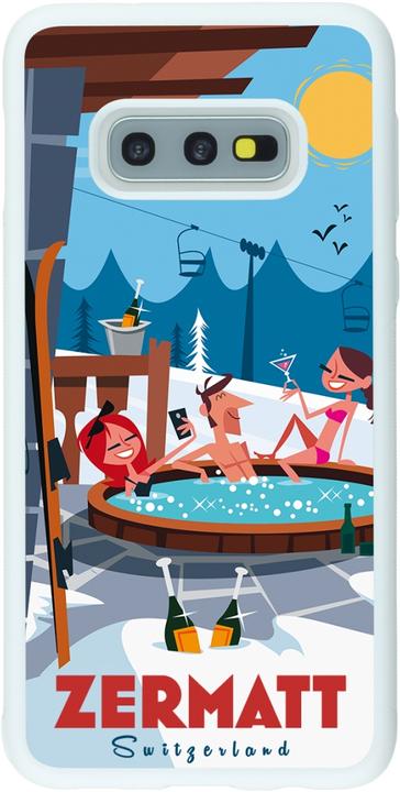 Immagine prodotto PhoneLook Coperchio in silicone bianco Zermatt Mountain Jacuzzi (Samsung Galaxy S10e)