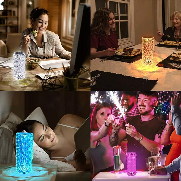 Image du produit PhoneLook Lampe d’ambiance tactile portable sans fil effet cristal LED multicolore 16 couleurs Grande taille ( (0.22 m)