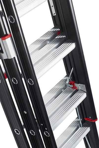 Actual product image Altrex NEVADA multi purpose ladder, 2-part, black, 2 x 12 rungs. (Multi-purpose ladder, 625 cm)