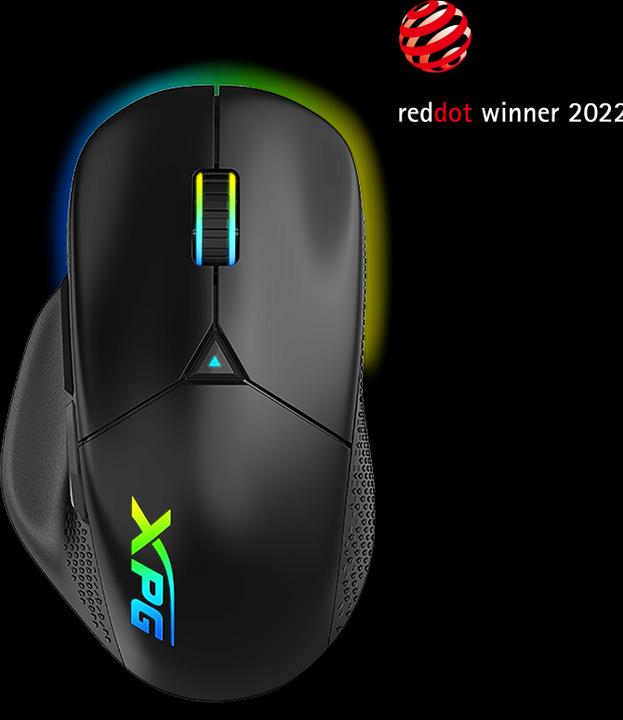 Actual product image Adata ALPHA-BKCWW mouse Right-hand RF Wireless + USB Type-C Optical 16000 DPI (Cable)