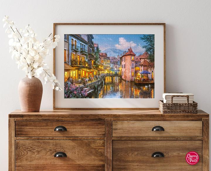 Produktbild Cherry Pazzi Puzzle Abend in Annecy 1000 Teile (1000 Teile)