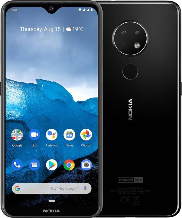 Nokia 6.2 (64 GB, Ceramic Black, 6.30", Dual SIM + SD, 16 Mpx, 4G)
