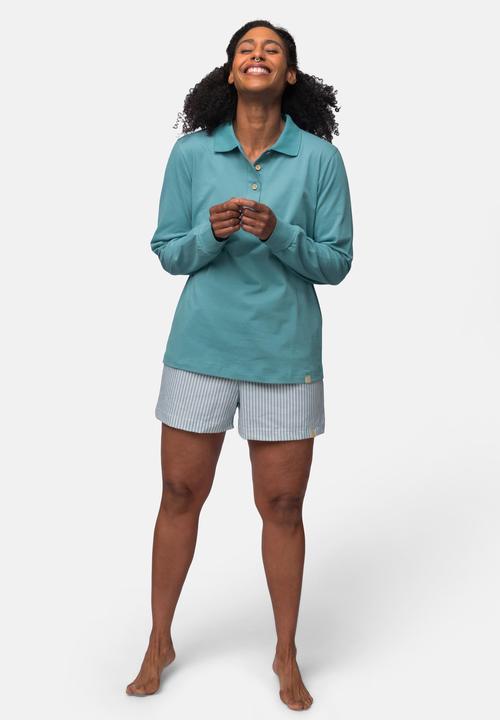 Immagine prodotto greenjama Camicia a maniche lunghe con collo a polo (38)