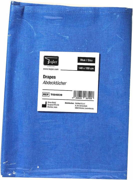 Image du produit Teqler Champ opératoire réutilisable bleu 140x150cm