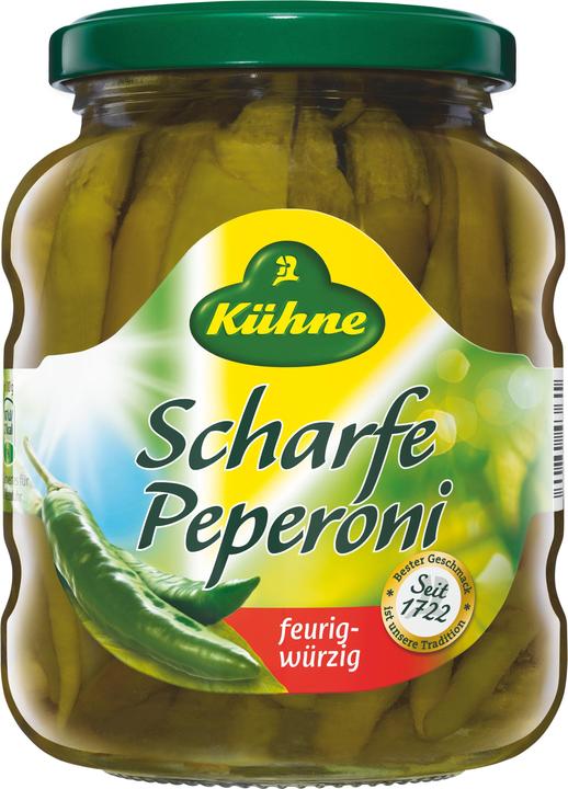 Produktbild Kühne Scharfe Peperoni GLA (525 g)