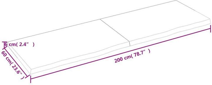 Image du produit VidaXL Saba (200 x 60 x 6 cm)