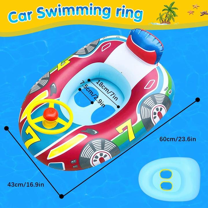 Immagine prodotto Splash & Fun Aiuto al galleggiamento per bambini gonfiabile per auto, sedile galleggiante 60x45cm