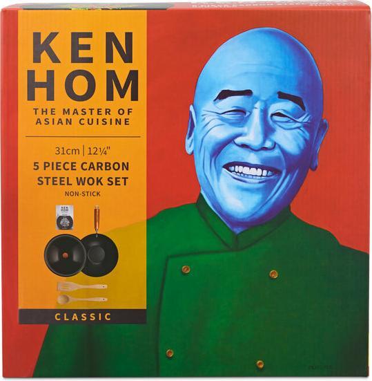 Image du produit Ken Hom KH331051 (31 cm, Wok, Acier au carbone)