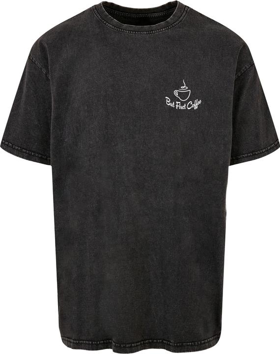 Produktbild Merchcode But First Coffee Acid Washed Heavy Oversized Tee - 113637 (3XL)