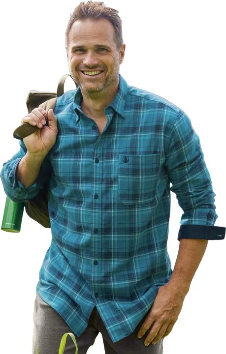 Actual product image Atlas For Men Mens Double Checked Flannel Shirt (3XL)